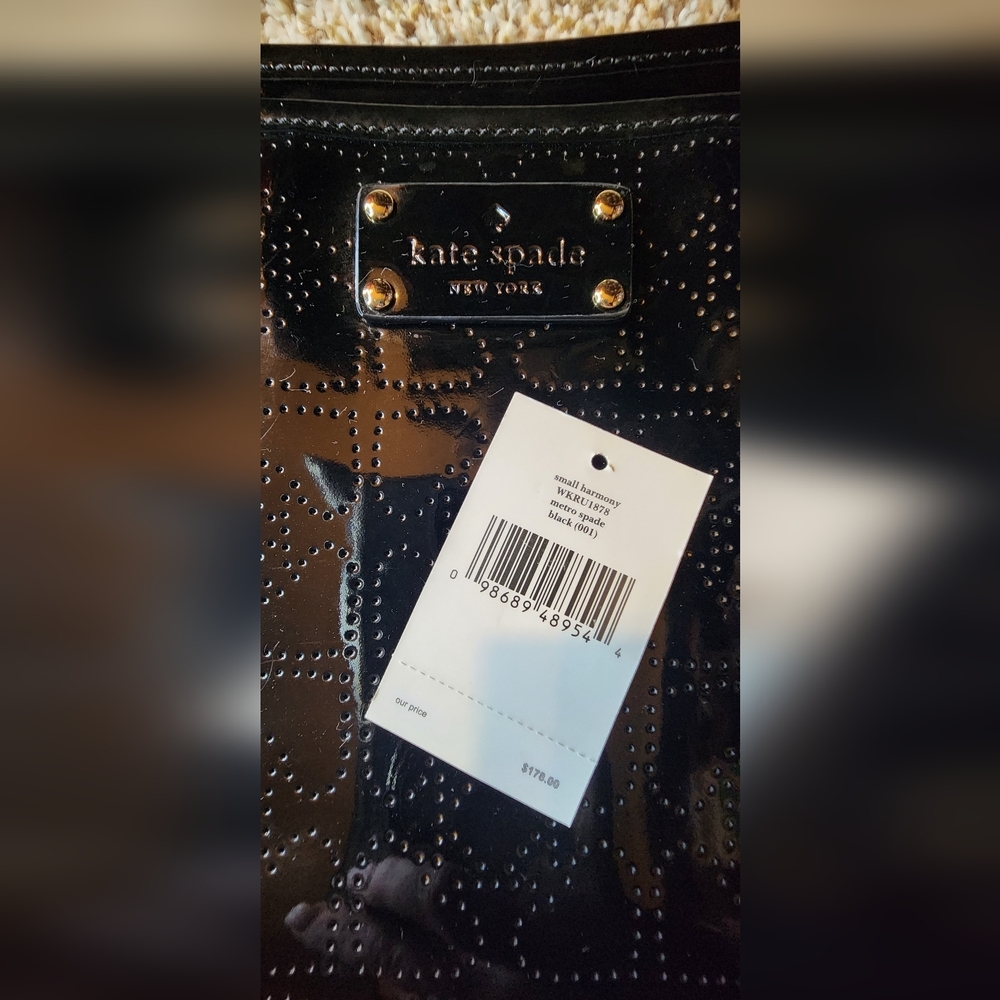 New Kate Spade  New York Black Small Harmony Metro Spade Bag purse tote - Picture 11 of 13